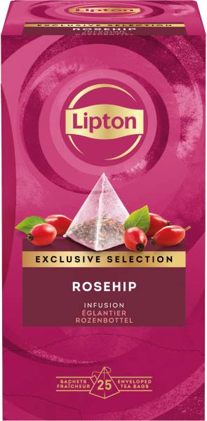 LIPTON Hagebutte Tee 4091077 25 Pyramiden