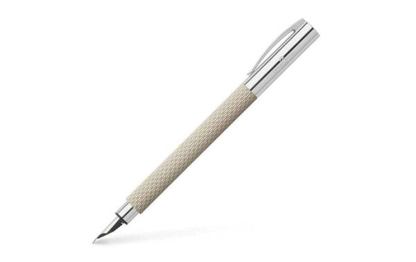 FABER-CASTELL Füllhalter Ambition OpArt White Sand