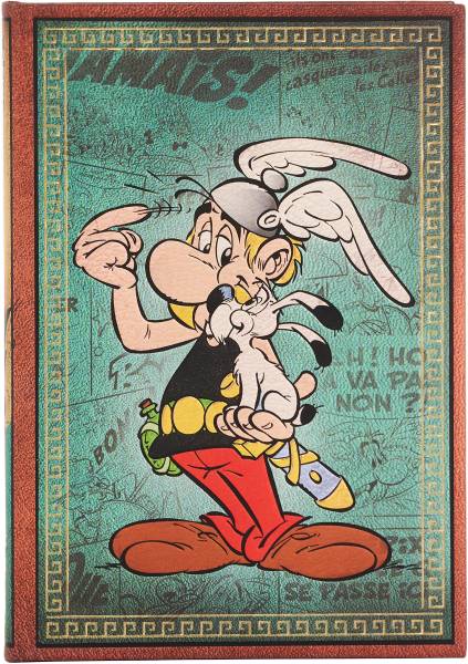 PAPERBLANKS Notizbuch Asterix Midi PB9699-3 liniert, blau 144 Seiten