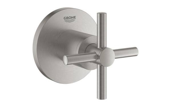 GROHE Ventiloberteil Atrio M24x1 Supersteel Kreuzgriff