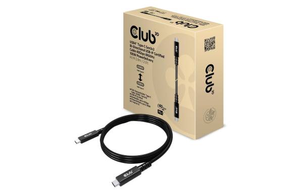 Club 3D USB-Kabel CAC-1571 USB C - USB C 0.8 m