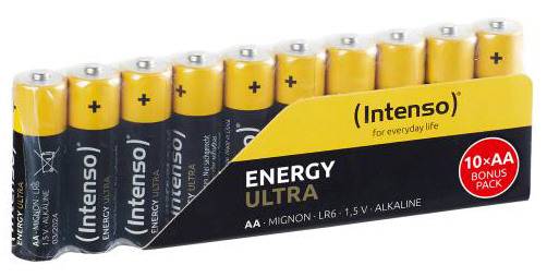 Energy Ultra AA LR06 Alkaline 10pcs shrinked pack INTENSO 7501920