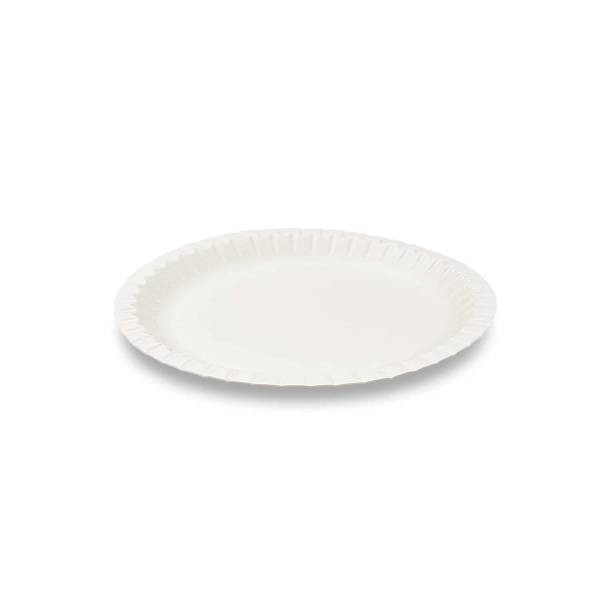 Pappteller weiß 23cm – 100 Stück