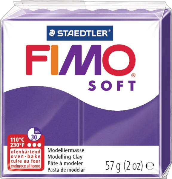 Knete Soft 57g violett FIMO 8020-61