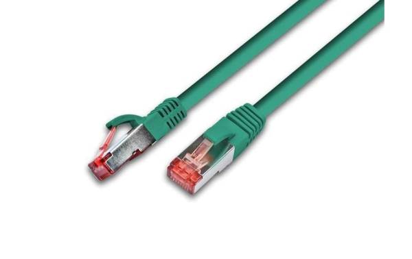 Wirewin Patchkabel Cat 6A, S/FTP, 7.5 m, Grün