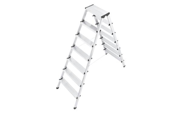 Hailo Doppelstufenleiter D60, Alu 7 Stufen