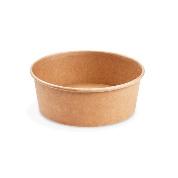 Salatschale (PAP,PE) kraft 150mm 500ml – 50 Stück