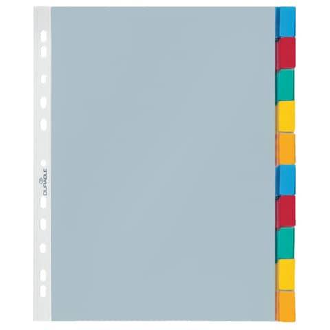 DURABLE Hüllenregister, A4, 10-teilig, 1 – 10, transparent