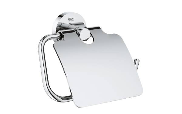 GROHE Toilettenpapierhalter Essentials Chrom, mit Deckel