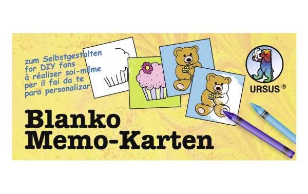 URSUS Papp-Karte Memo 60 Stück