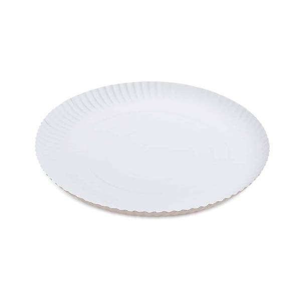 Pappteller tief weiß 30cm – 50 Stück