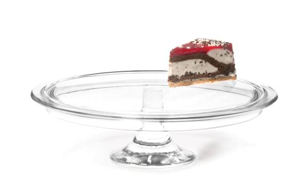 Leonardo Tortenplatte Ciao mit Fuss Transparent