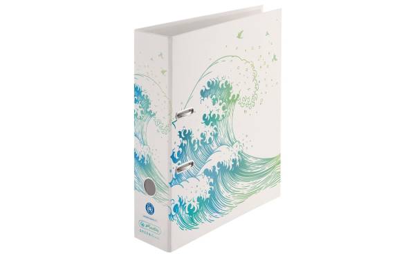 herlitz Motivordner maX.file GREENline Welle, A4