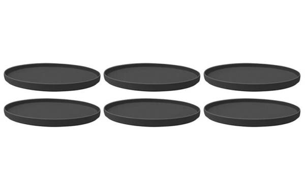 Villeroy & Boch Speiseteller Iconic 6 Stück, Schwarz