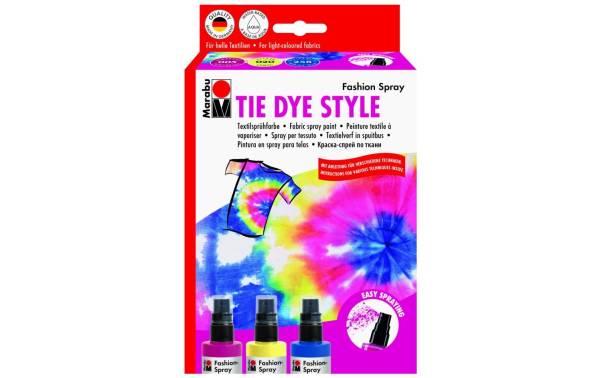 Marabu Textilsprühfarbe "Fashion-Spray", Set TIE DYE STYLE