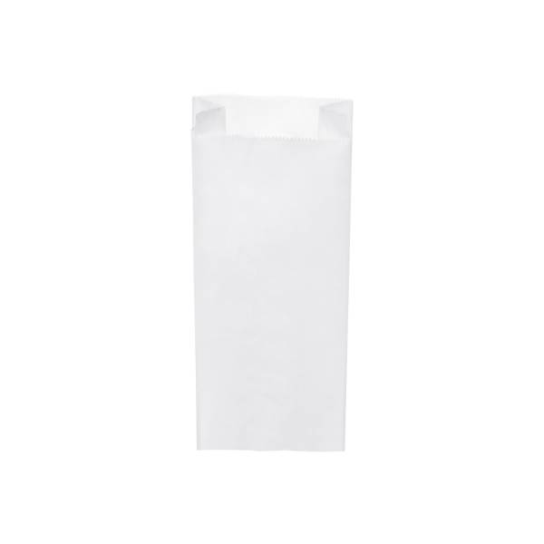 Papierfaltenbeutel weiß 14+7 x 32 cm 2kg – 1000 Stück