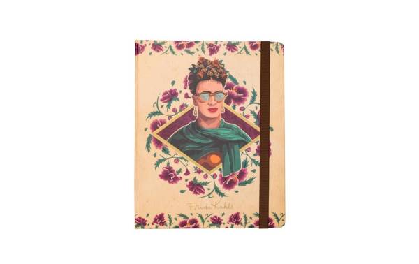 TH Notizbuch Frida Kahlo A5, Blanko, Hellbraun