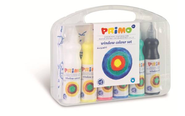 Primo Window Color 6 x 75 ml, Mehrfarbig