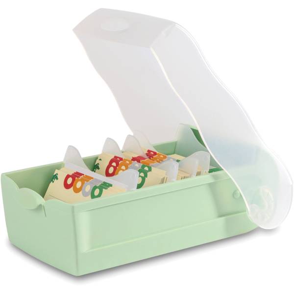 HAN Karteibox Croco A8 N451551 pastellgrün 19.8×9.7×6.8cm