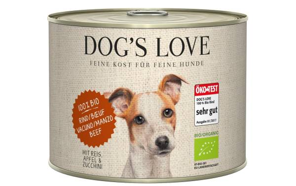 Dog&#039;s Love Nassfutter BIO Adult Rind, 200 g