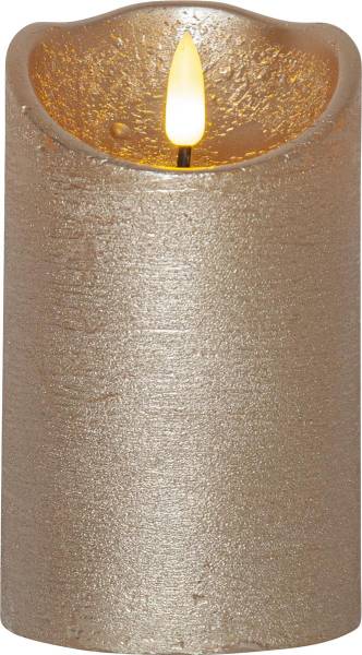 LED Pillar Kerze Flamme Rustic