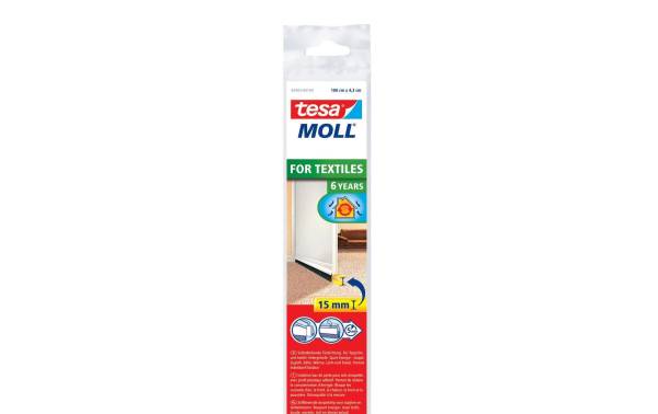 tesa Moll STANDARD Türdichtschiene, weiß, 43 mm x 1 m