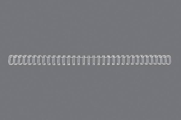 Drahtbinderücken 8mm A4 weiss, 34 Ringe 100 Stück GBC RG810570