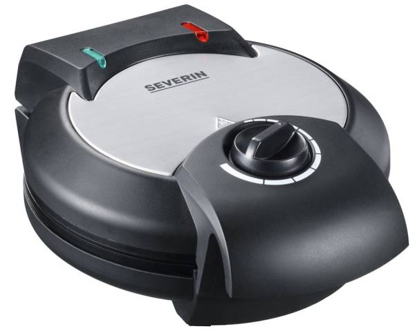 SEVERIN Waffeleisen WA 2103, 1300 Watt, Edelstahl / schwarz
