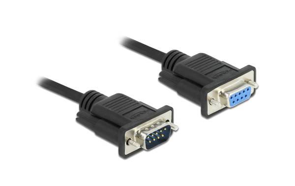 Delock Verlängerungskabel RS-232 DB9, Stecker zu Buchse 10 m