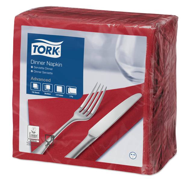 TORK-478875 bordeauxrote Dinnerservietten -