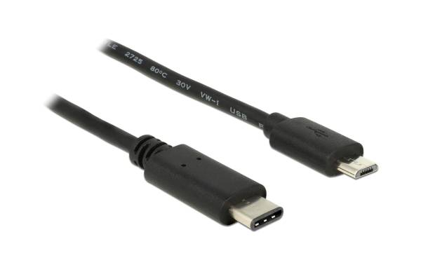 Delock USB 2.0-Kabel USB C – Micro-USB B 0.5 m