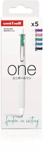 UNI-BALL Gel-Roller ONE 0.7mm UMNS/07/5 PF electric colors
