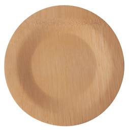 PAPSTAR Bambus-Teller "pure", ungeteilt, 280 mm, 10er