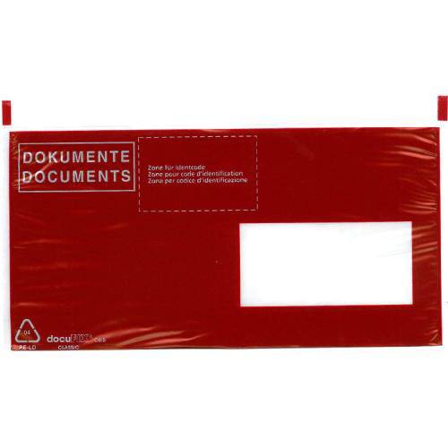 Dokumententaschen C6/5 schwarz/rot 250 Stück BÜROLINE 306252