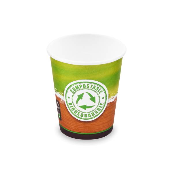 Pappbecher (PAP,CPLA) 80mm 280ml M: 0,2L,8oz – 50 Stück