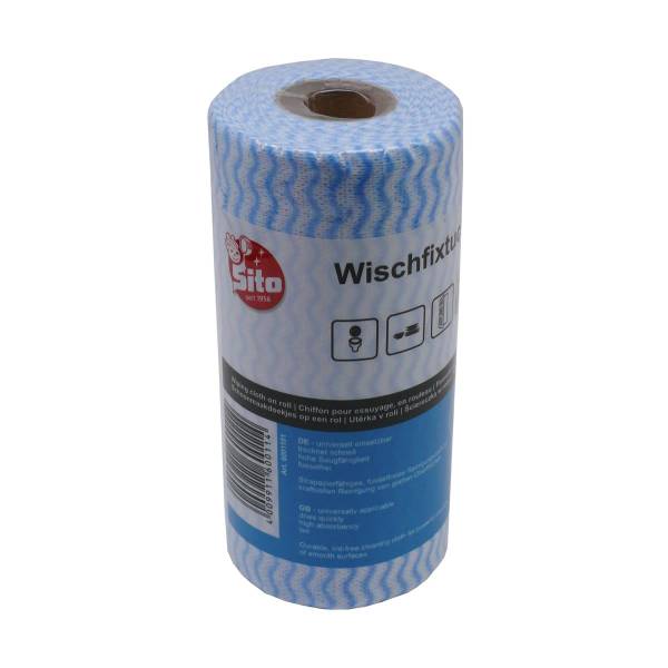 12x Sito Wischfixtuch Rolle ca. 40g/m² 50 Blatt blau 180x350mm