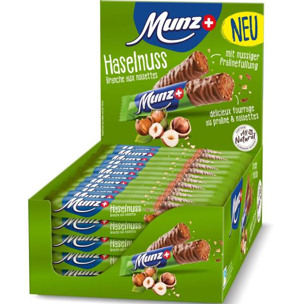 MUNZ Schokoladenriegel 00869 Haselnuss 40x46g