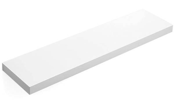 VASAGLE Wandregal aus Holz 80 cm, Weiss