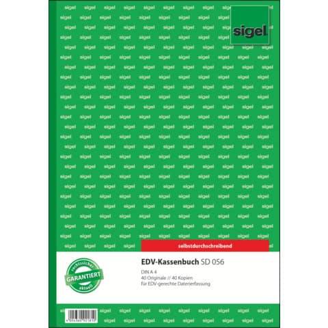 sigel Formularbuch "Kassenbuch für EDV-Erfassung", A4