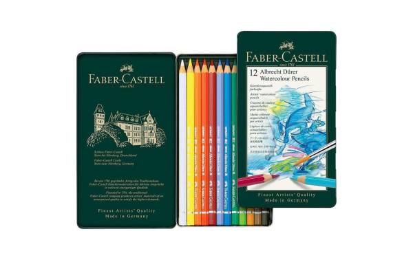 FABER-CASTELL Aquarellstifte ALBRECHT DÜRER, 12er Metalletui