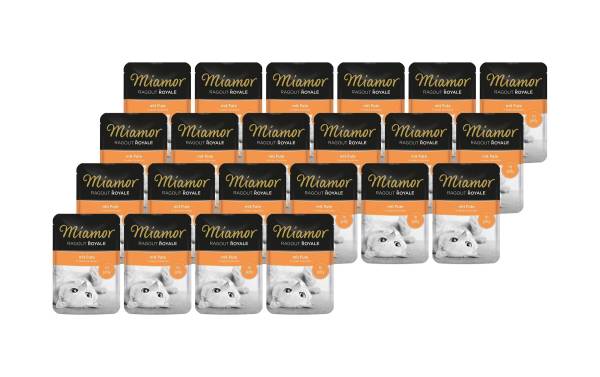 Miamor Nassfutter Ragout Royale Pute in Gelée, 22 x 100 g