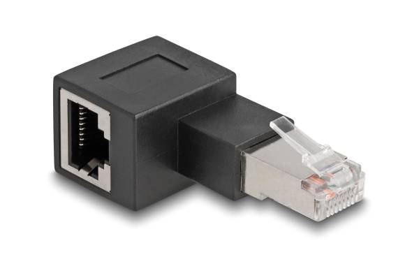 Delock Winkeladapter 90° RJ45 nach links, Cat.6A 1 Stück