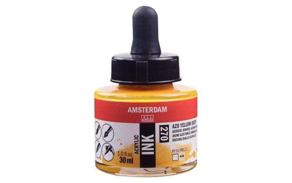 Amsterdam Acryltinte 30 ml, Azo-Gelb Dunkel