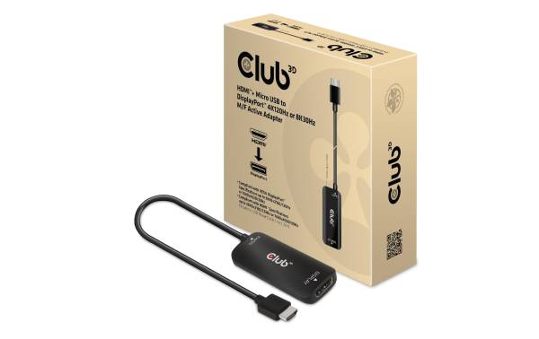 Club 3D Adapterkabel CAC-1335 HDMI – DisplayPort