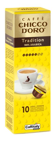 D&#039; Kaffee Caffitaly Tradition Arabica 10 Stück CHICCO 802000