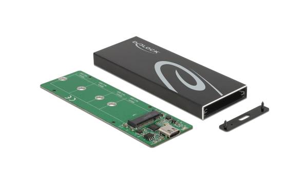 Delock Externes Gehäuse für M.2 SATA SSD mit USB Type-C M.2