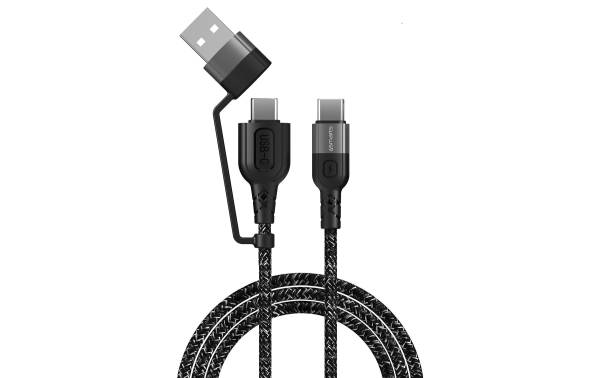 4smarts USB-Ladekabel USB A/USB C – USB C 1.5 m
