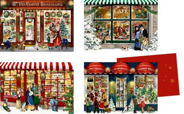 COPPENRATH Mini Adventskalender 72233 Weihnachtsläden Barbara Behr