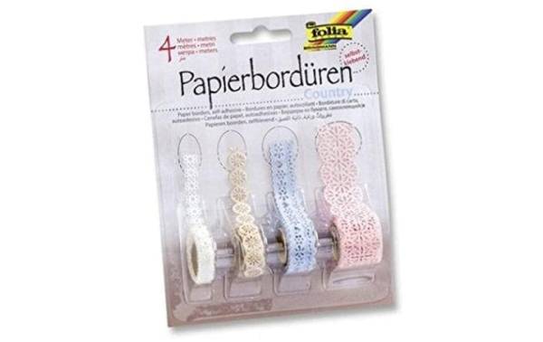 folia Papierbordüren "Country", selbstklebend, farbig