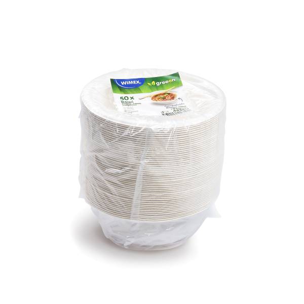 Schale Zuckerrohr-Bagasse 155mm 500ml – 50 Stück